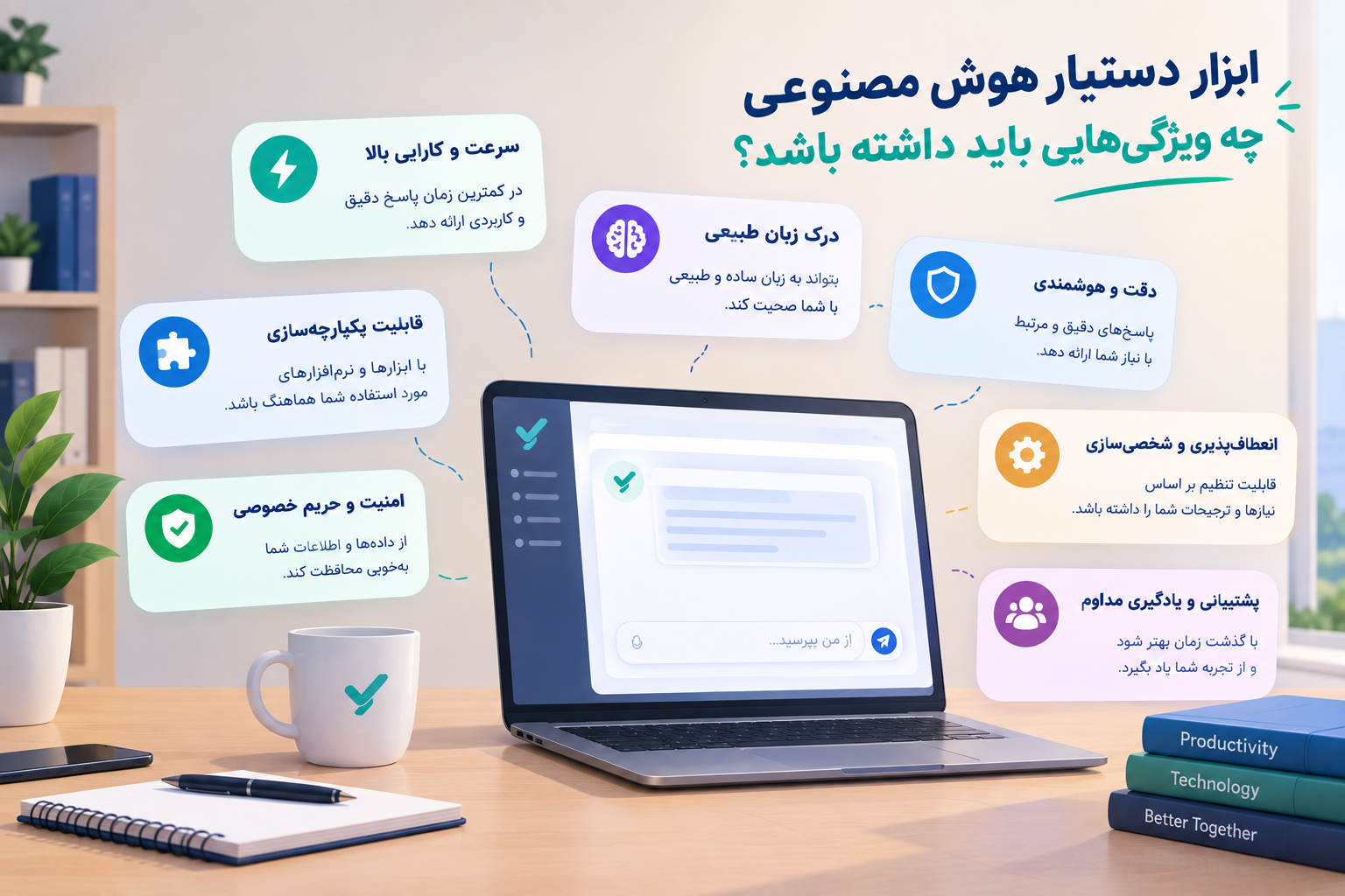 ویژگیهای ابزار دستیار هوش مصنوعی برای مدیریت پروژه